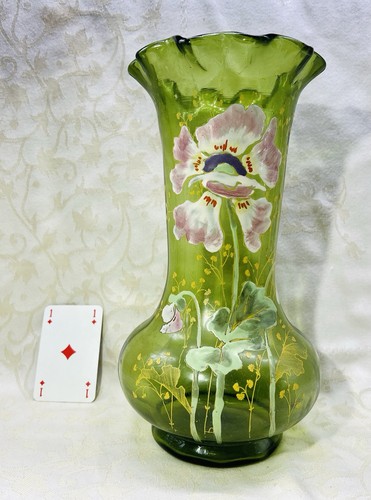 Legras enamelled glass vase - legras,