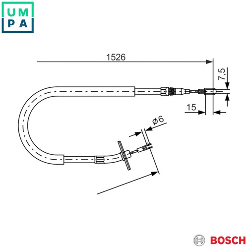 Cable pull parking brake 987 - pull,