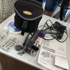 JVC GR-D73EK Mini Dv Digital Camcorder Power Cables tapes memory card and remote