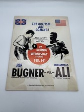 Muhammad Ali Vs Joe Bugner Boxing Program 