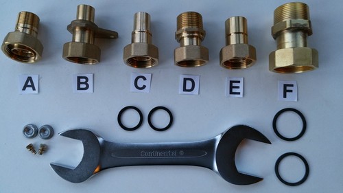 Gas meter unions adapters - meter,