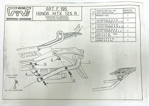 Givi monorack f195 brackets - givi,