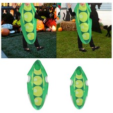 Kids Big Pea Pod Costume Vegetable Food Suit for Stage Performance Children