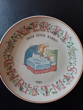 wedgewood Merry Christmas from Peter Rabbit 1989 collectors plate - Christmas 