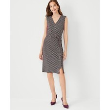 Ann Tylor Womens Belted Sheath