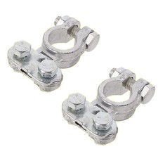 2x Car Battery Terminal Connectors Heavy Duty Clamps Van Caravan Motorhome