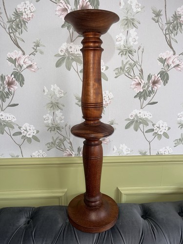 Vintage solid wood plant - plant, stand