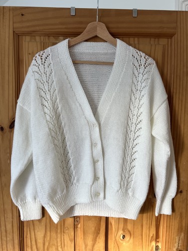 Hand knitted aran style - hand,