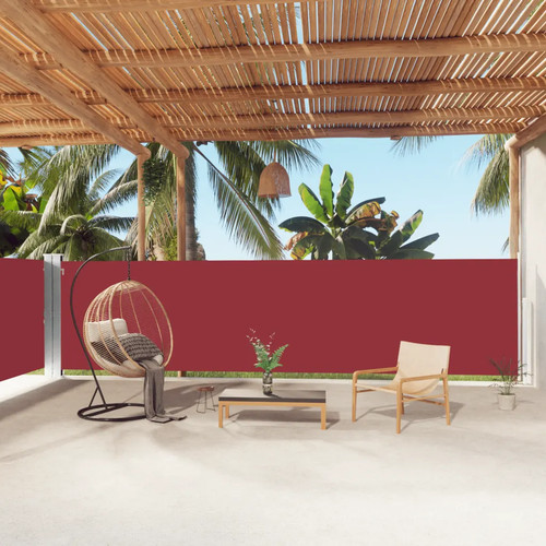 Side awning retractable red - side,