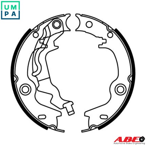 Brake shoe set parking - set,