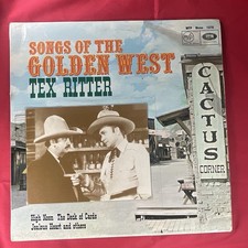 Tex Ritter - Songs of the Golden West 12" Vinyl LP Record