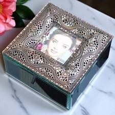 Mirrored Glass Jewellery Box