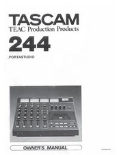 User Manual for Tascam 244
