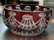 Vintage Bohemian Deep Ruby