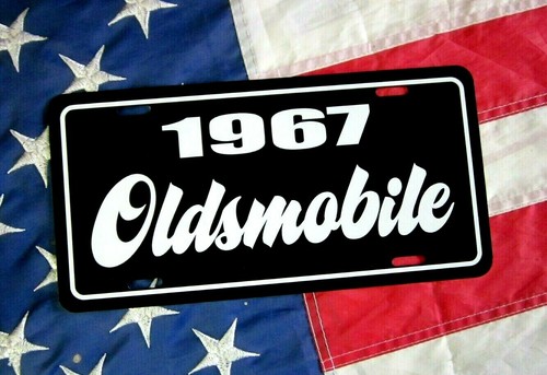 1967 oldsmobile license - oldsmobile, plate