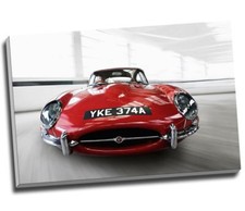 Front Jaguar E Type Canvas Print Large 30x20"