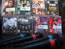 ps3 SINGSTAR 4 GAMES + 4x
