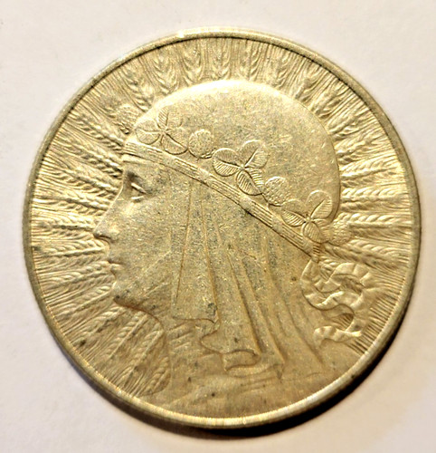Poland 1933 silver złotych - poland, 10
