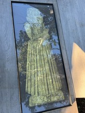 VINTAGE FRAMED BRASS RUBBING