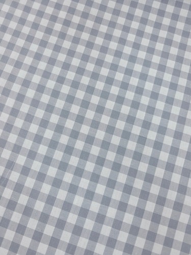 Grey gingham 100 cotton - cotton, 114"