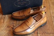 Prada Tan Brown Leather Shoes