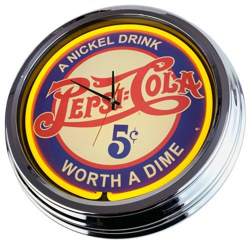 0338 wall clock pepsi 5c - clock, "pepsi