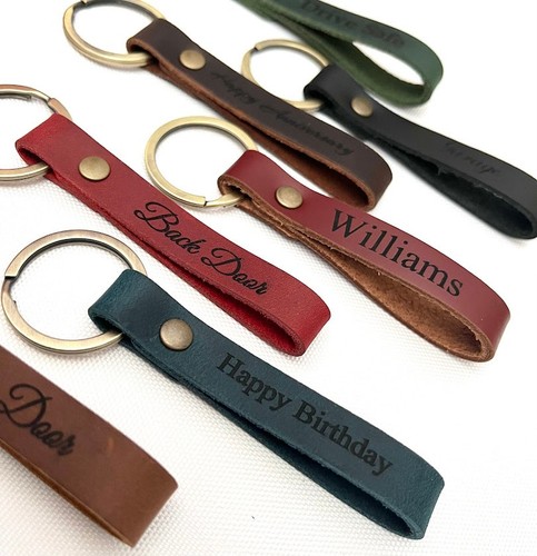 Personalised keychain - personalised, pu