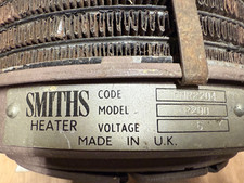 vintage Smiths Heater and Fan, model R200, fan code FHr 2204 spares or repair