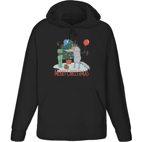 Merry christmas wolf - christmas, adult