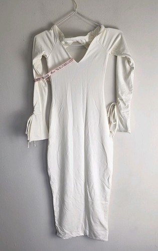 Polly white open - white, back