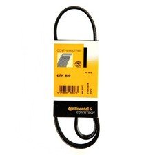 6PK800 Fan Drive Belt Serpentine 6 Ribs 800mm Long Accessory Spare By Contitech