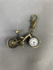 Retro metal Bicycle Key Ring Keyrings Holder Pocket Stand Watch Novelty Gift him