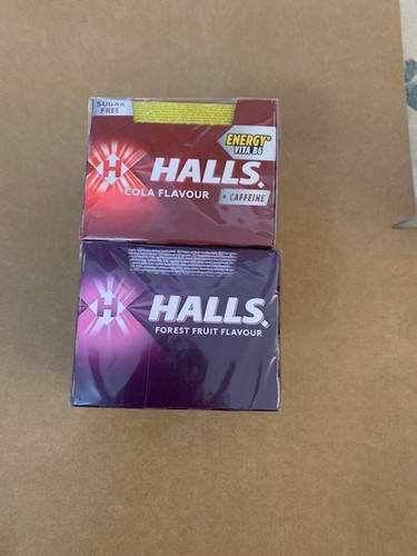 Halls cola flavour caffeine - cola, flavour+caffeine
