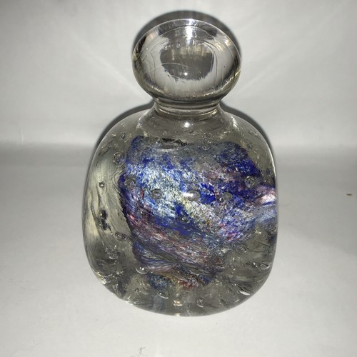 Large heavy glass paperweight - large,