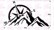 LARGE Compass Mountain Vinyl