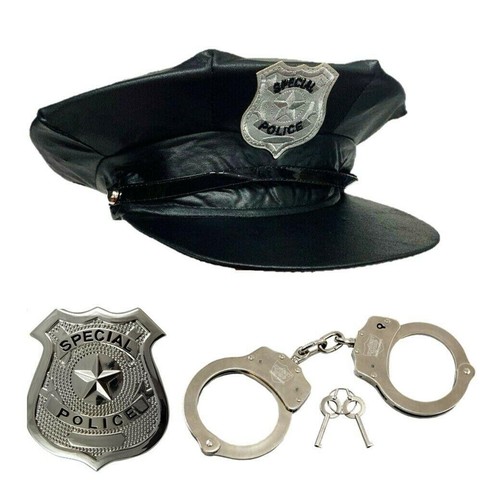 Police hat costume - police, set