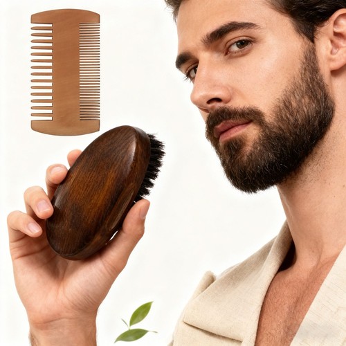 Palm hair beard brush mustache - beard,