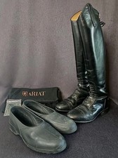 Ariat English Riding Boots Womens Sz 9 53001 Black Slim Heritage Contour LOT