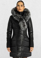 Cuir Dimitri Black Fur Trim