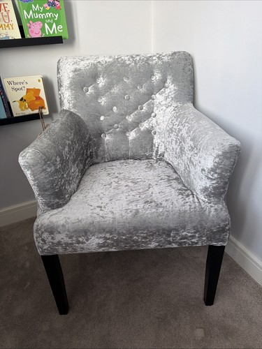 Plush velvet accent - plush, armchair