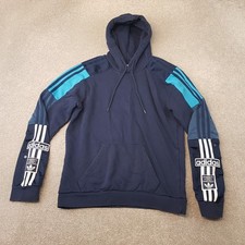 Adidas Mens Hoodie Medium Blue