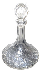 Waterford ? Ships Decanter Crystal Cut Glass 8" H