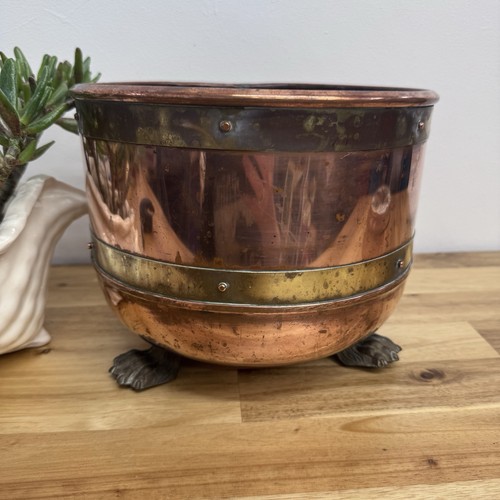 Vintage riveted copper - riveted,