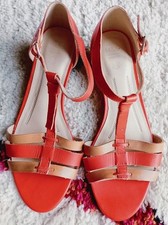 Ladies M&S Orange Leather