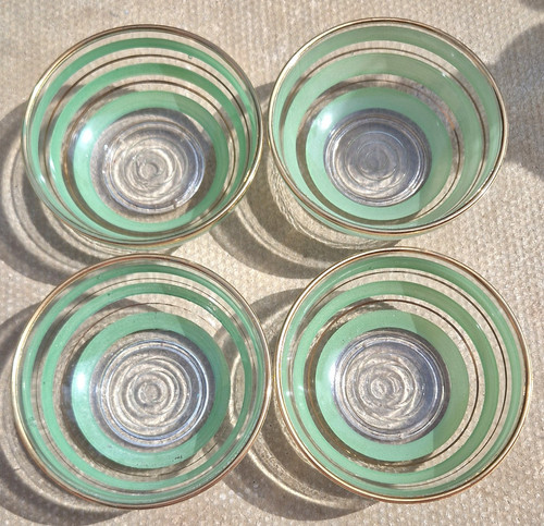 Vintage glass dessert - 4,