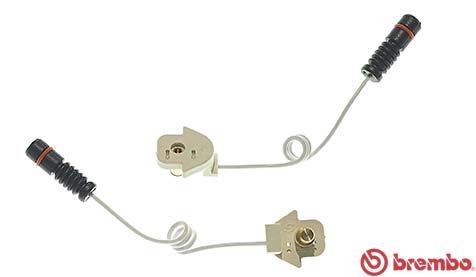 Front brake pad wear warning - brake,
