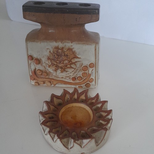 Brutalist style shelf pottery - shelf,