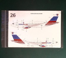 Two Six Airliner Decals 1/144 144-694:  Airbus A310-308 Aeroflot