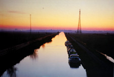 Postcard Broadland Twilight at St Olaves River Waveney The Broads National Park