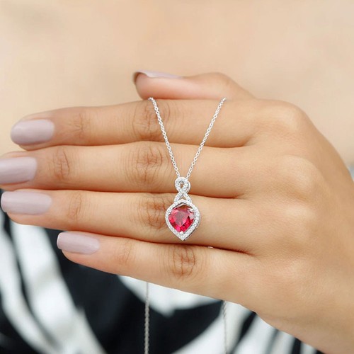 3ct heart cut - ruby, diamond